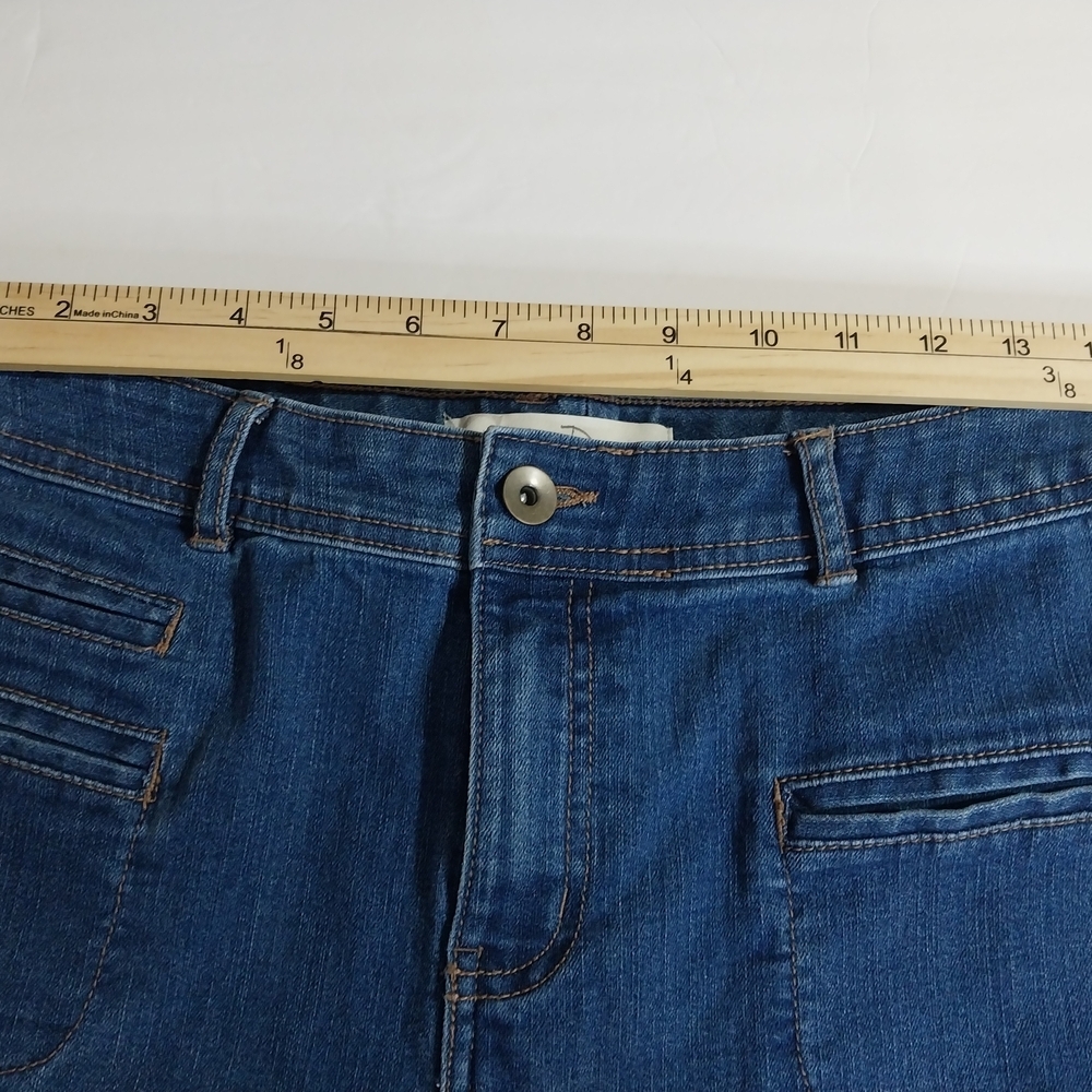 EST. 1946 Denim Size 8 Stylish Blue Flare Women's Jeans - Picture 9 of 14